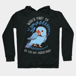 Blue Indian Ringneck Parrot Aaaa Hoodie